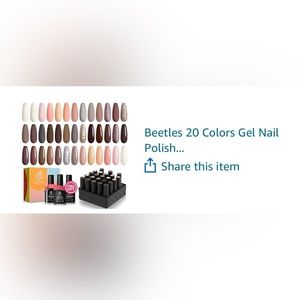 Beetles Gel Polish Bare Collection. NWT.